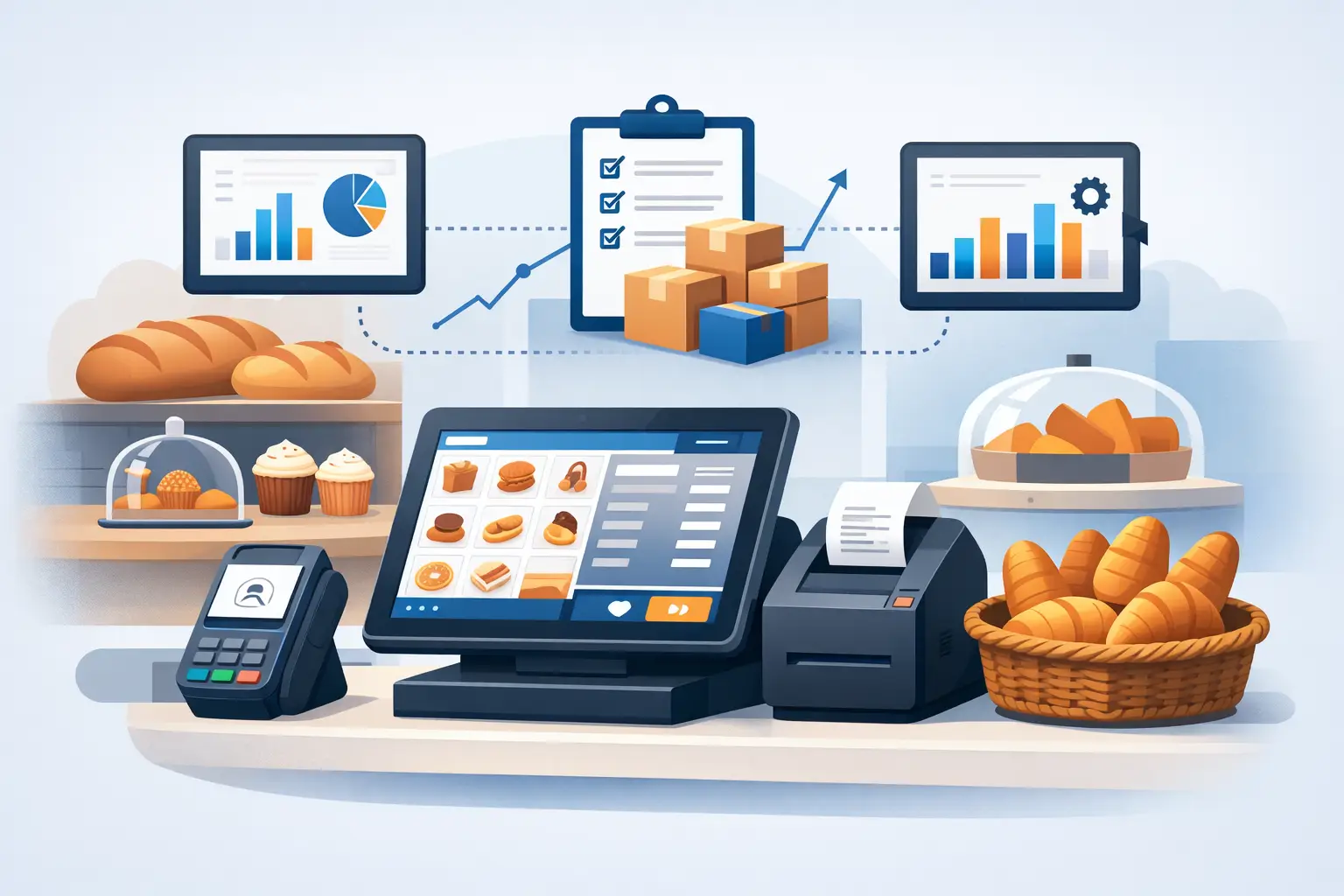 كيف تختار bakery pos system with inventory