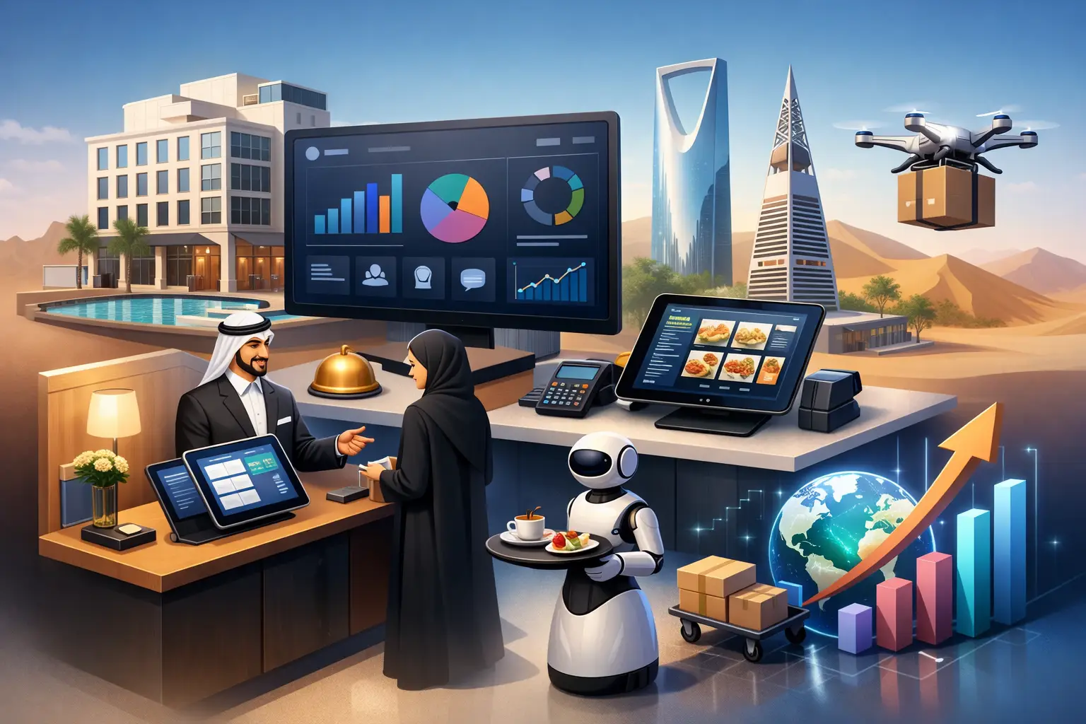 تقنيات الضيافة في السعودية وما يغيّر الأداء