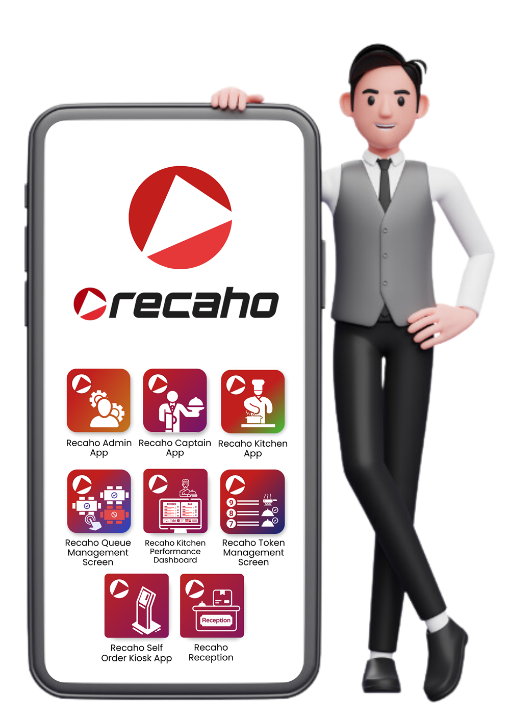 Official Recaho restaurant applications screenshot