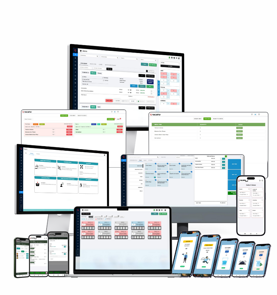 Recaho restaurant management dashboard